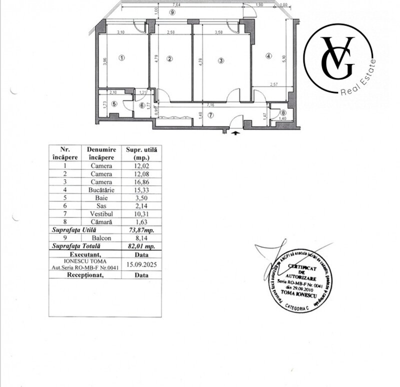 Piata 1 Mai, apartament 3 camere.